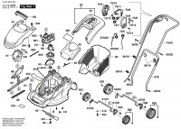 Bosch 0 600 884 042 ROTAK 34 Lawnmower 240 V / GB Spare Parts ROTAK34